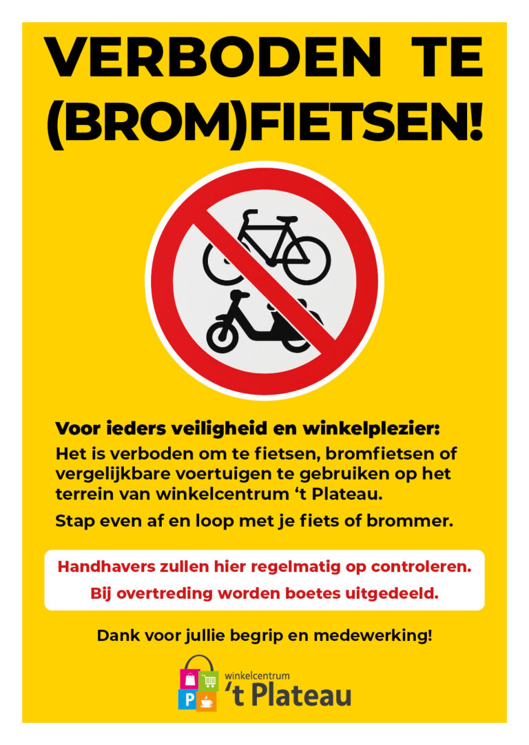 Verboden te (brom)fietsen